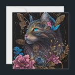 Mooie steampunk Maine Coon met bloemen AI-kunst<br><div class="desc">Mooie Maine Coon kat met roze bloemen. Voor alle kattenliefhebbers. Vooral voor fans van Maine Coon (zoals ik). Afbeelding digitaal gemaakt, gegenereerd door AI, gebaseerd op mijn input, afbeelding combinatie, digitaal verbeterd. Lees meer over het proces in de winkelbeschrijving.</div>