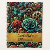 Mooie Steampunk Themagetrokken Versnellingen en Ro Planner (Voorkant)