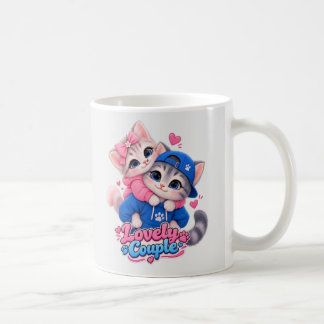 Mooie Stel Zoenende Katten Mok, Schattige Kattenli Koffiemok