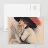 Mooie stemming bij vrouwen -  Mode van overlijden Briefkaart (Voorkant / Achterkant)