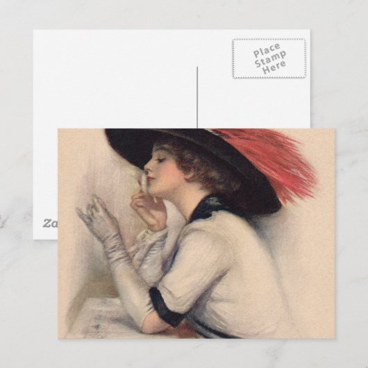 Mooie stemming bij vrouwen -  Mode van overlijden Briefkaart (Voorkant / Achterkant)