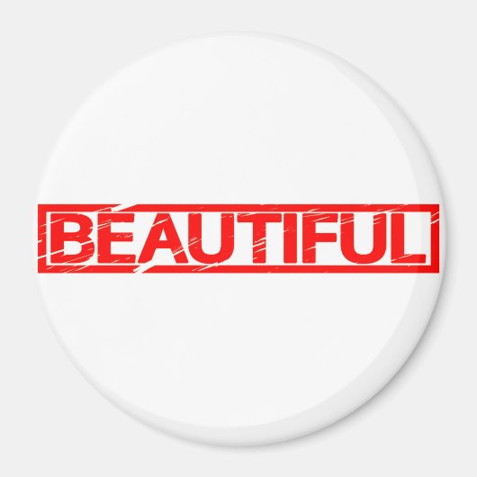 Mooie stempel magneet (Voorkant)