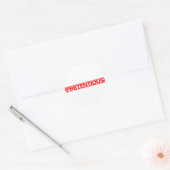 Mooie stempel ronde sticker (Envelop)