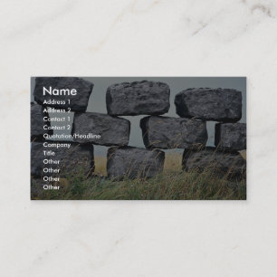 Mooie stenen muur visitekaartje