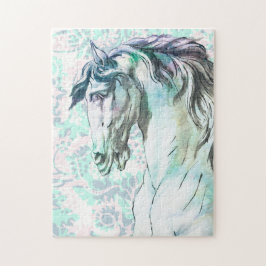 Mooie sterke artistieke stijl Horse Art Puzzel