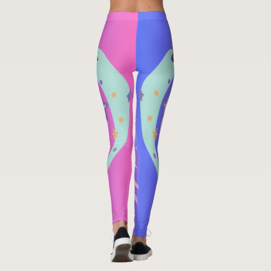 Mooie sterren en hart leggings (Achterkant)