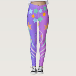 Mooie sterren en hart leggings