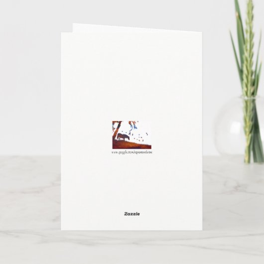 Mooie sterren en paardendenken van je Kaart (Achterkant)