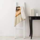 Mooie sterren Foggy Night Wolfs Howl Sherpa Deken (In situ)