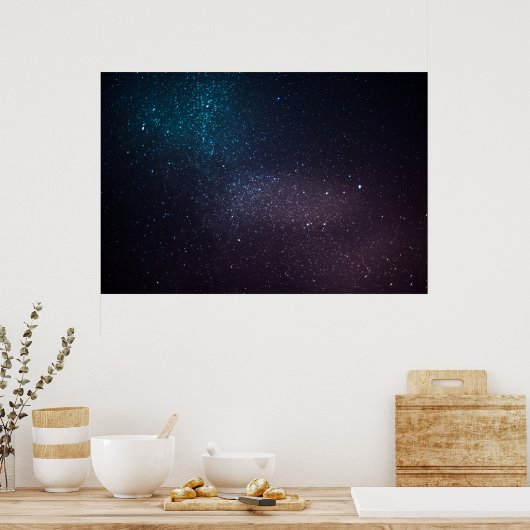 Mooie sterrenhemel poster (Keuken)