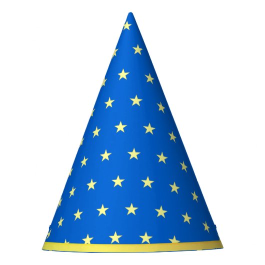 Mooie sterrenpatroon feesthoedjes (Voorkant)