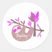 Mooie sticker met koala en bamboe en eigen naam (Voorkant)