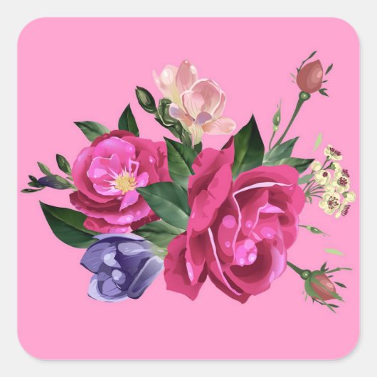 Mooie Sticker voor Rozen (Voorkant)