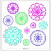 Mooie stickers met patroon (Vel)