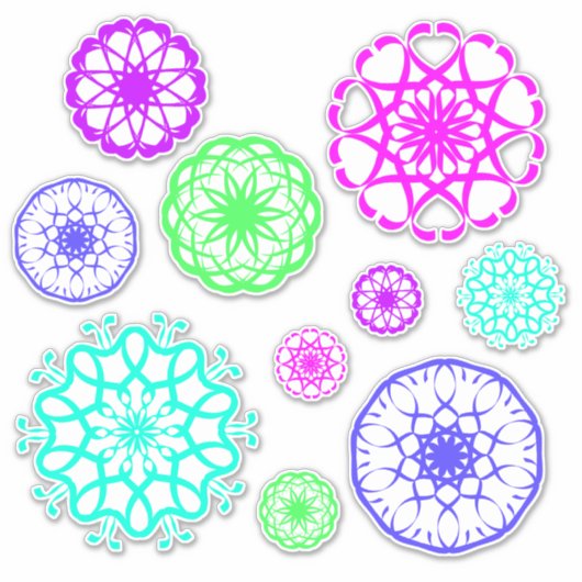 Mooie stickers met patroon (Voorkant)