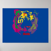 Mooie stijl Tiger Face Rasta-kleuren