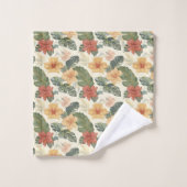 Mooie  stijl tropische bloemenpatroon bad handdoek (Wasdoekje)