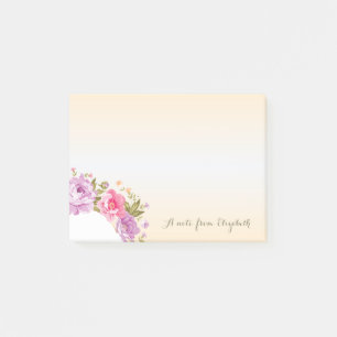 Mooie stijlvolle bloemen - Persoonlijk gemaakt Post-it® Notes