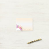 Mooie stijlvolle bloemen - Persoonlijk gemaakt Post-it® Notes (Op bureau)
