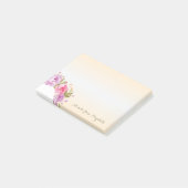 Mooie stijlvolle bloemen - Persoonlijk gemaakt Post-it® Notes (Schuin)