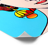 Mooie, stijlvolle, Haute Couture Anime Style Poster (Hoek)