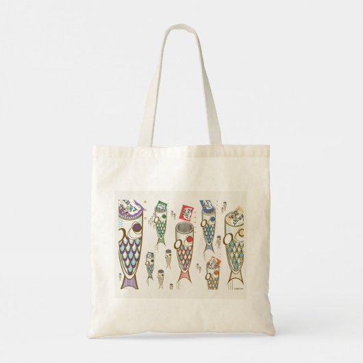 Mooie stijlvolle Ramen Deep Ocean Toto Bag Tote Bag (Achterkant)