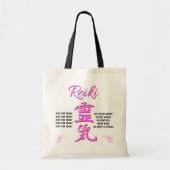 Mooie stijlvolle Reiki canvas tas (Voorkant)