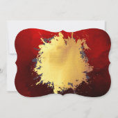 Mooie, stijlvolle romance voor rood en goud kaart (Achterkant)