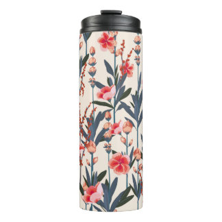 Mooie, stijlvolle tuinfloralen in de ma thermosbeker
