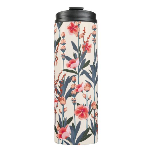 Mooie, stijlvolle tuinfloralen in de ma thermosbeker (Voorkant)