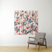 Mooie, stijlvolle tuinfloralen in de ma wandkleed (In situ)