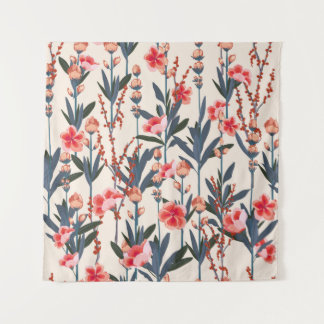 Mooie, stijlvolle tuinfloralen in de ma wandkleed