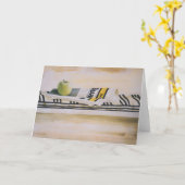 Mooie Stilleven wenskaart Kaart (Gele Bloem)