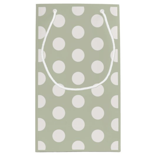 Mooie stippen voor kinderverjaardag l Lichtgroen Klein Cadeauzakje (Achterkant)