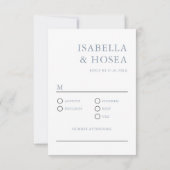 Mooie Stof Blauw Zilver Glitter Kanten Trouw RSVP (Achterkant)