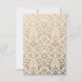 Mooie stoffige bloemenbruiloft uitnodiging (Achterkant)