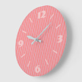 Mooie stoffige roze wandklok (Hoek)