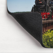 Mooie stoomlocomotief boven een brug JS8419 Muismat (Hoek)