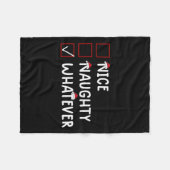 Mooie stout wat Schattigee kerst Fleece Deken (Voorkant (Horizontaal))