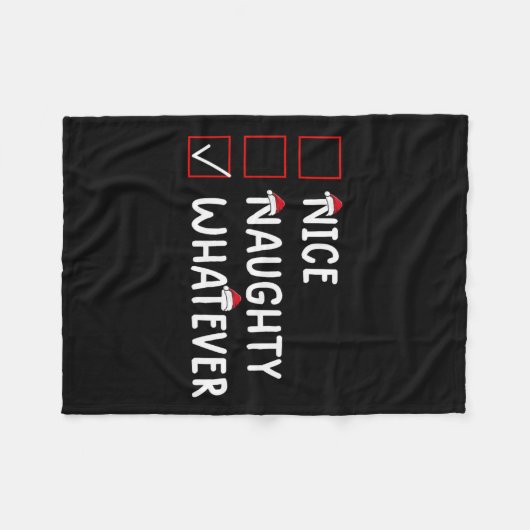 Mooie stout wat Schattigee kerst Fleece Deken (Voorkant (Horizontaal))