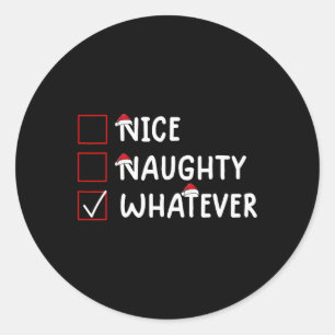 Mooie stout wat Schattigee kerst Ronde Sticker