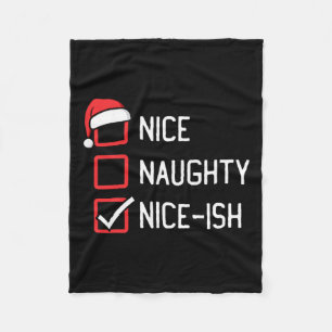 Mooie stoute lijst Nice-ish Kerstmis Fleece Deken