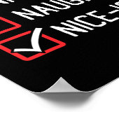 Mooie stoute lijst Nice-ish Kerstmis Poster (Hoek)