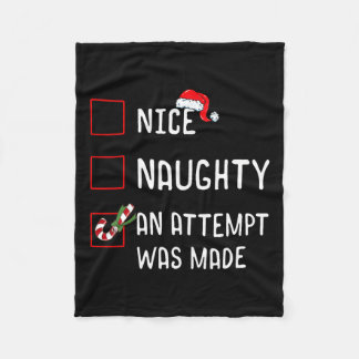 Mooie stoute poging werd gemaakt kerstlijst ca fleece deken