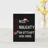 Mooie stoute poging werd gemaakt kerstlijst ca kaart (Gele Bloem)