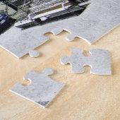 Mooie Straat Sneeuw Scene Legpuzzel (Zijkant)