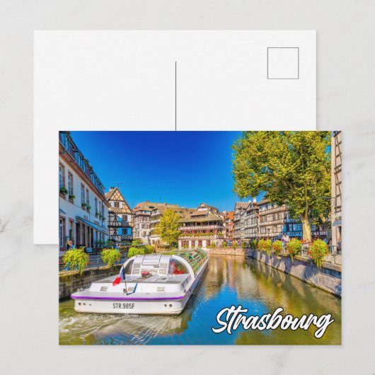 Mooie Straatsburg, Frankrijk Briefkaart (Voorkant / Achterkant)