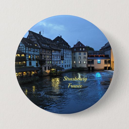 Mooie Straatsburg, Frankrijk Ronde Button 7,6 Cm (Voorkant)