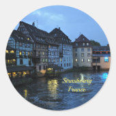 Mooie Straatsburg, Frankrijk Ronde Sticker (Voorkant)