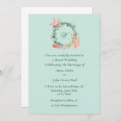 Mooie strand bruiloft aankondigingen | Custom (Voorkant / Achterkant)